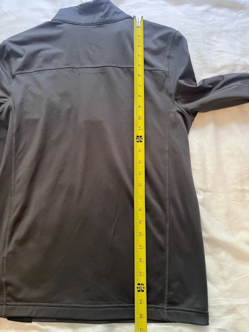Obermeyer Flex Mens Quarter Zip Gun Powder Gray Technical Base Layer Small